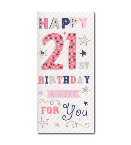21st Birthday Monday Card