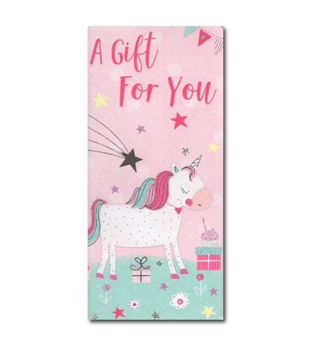 Happy Birthday Unicorn Money Card