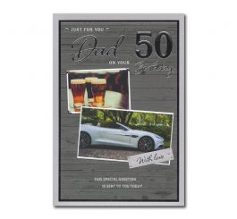 50th Birthday Dad Card