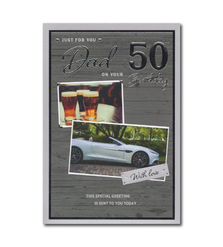 50th Birthday Dad Card
