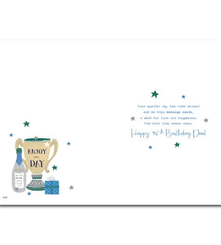 40th Birthday Dad Card - Image 2