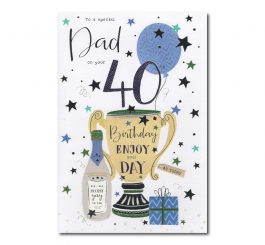 40th Birthday Dad Card