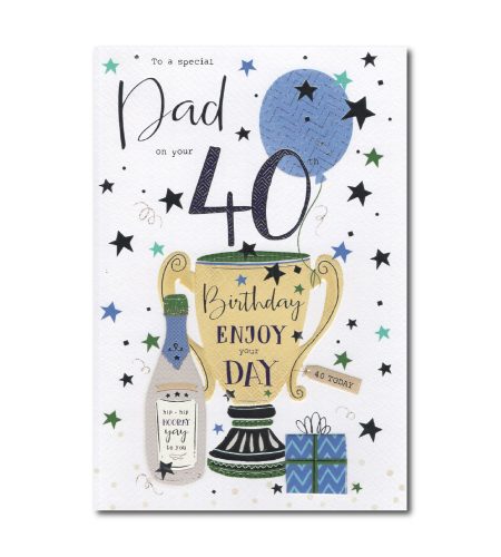40th Birthday Dad Card