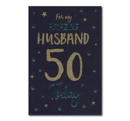 50th Birthday Husband Card