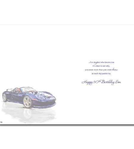 50th Birthday Son Card - Image 2