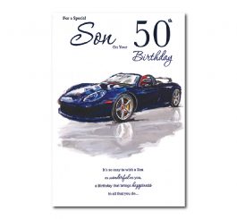 50th Birthday Son Card