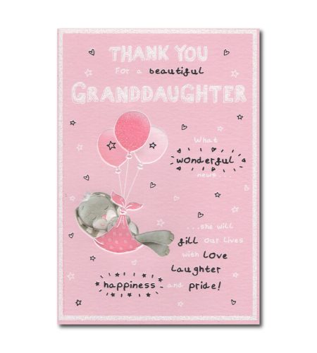 Granddaughter Birth Card