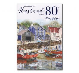 80th Birthday Husband Card