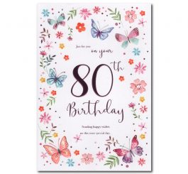 80th Birthday Card