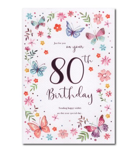 80th Birthday Card