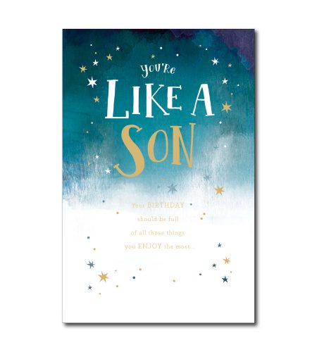 Like A Son Birthday Card