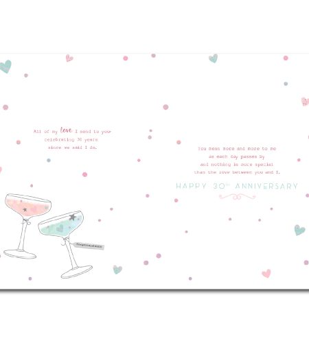 Husband Pearl 30th Anniversary Card - Image 2