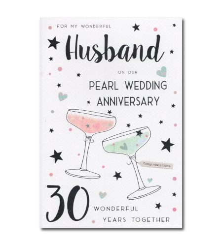 Husband Pearl 30th Anniversary Card