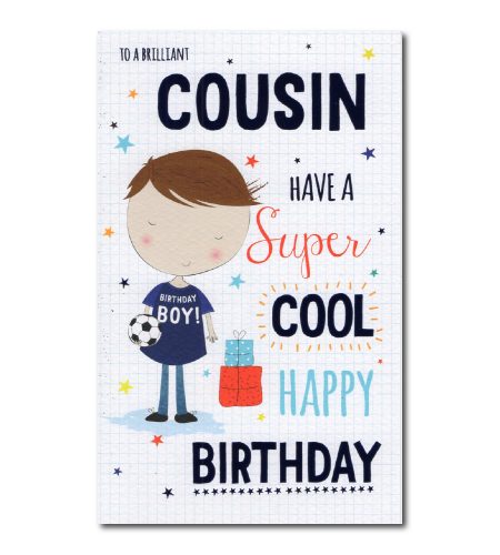 Cool Cousin Birthday Card