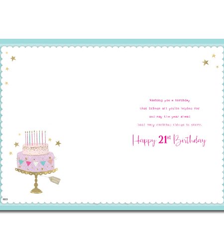 21st Birthday Card - Image 2
