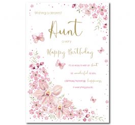 Aunt Birthday Card
