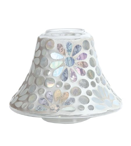 Candle Jar Plate & Shade Set - Pearl - Image 2