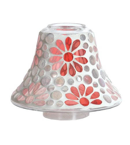 Candle Jar Plate & Shade Set - Pink - Image 2