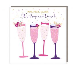 Prosecco Time Birthday Card