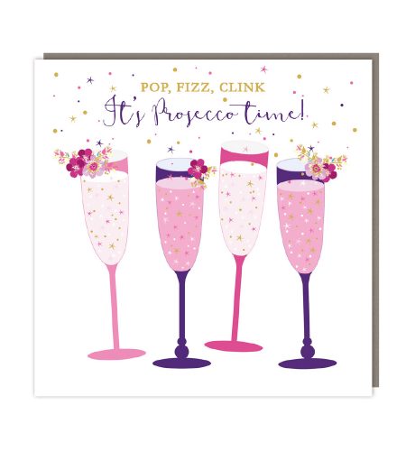 Prosecco Time Birthday Card