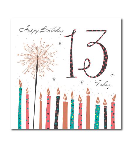 13th Birthday Card