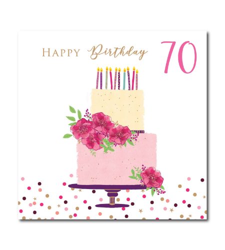 70th Birthday Card