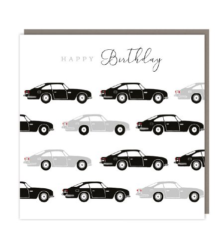Cool Cars Birthday Card