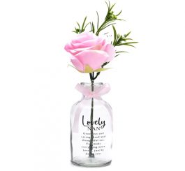 Nan Pink Rose Glass