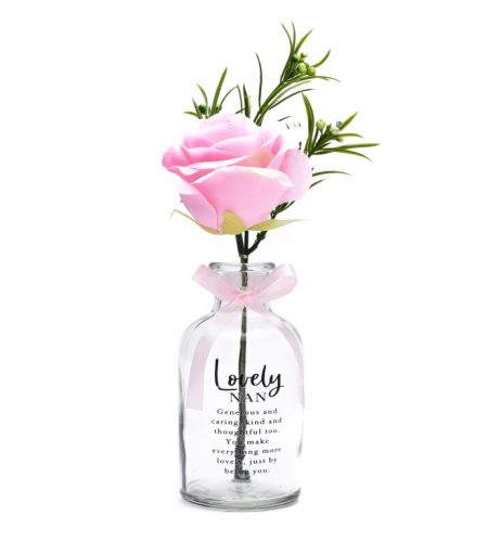 Nan Pink Rose Glass