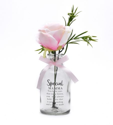 Mamma Pink Rose Glass