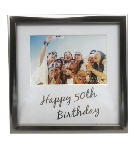 Photo Frame - Happy 50th Birthday 6" X 4"
