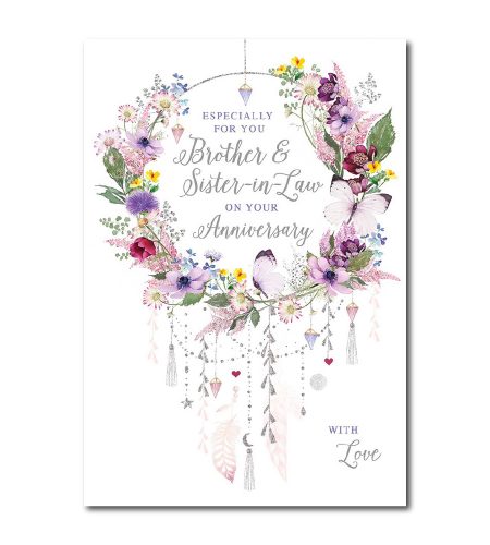 Brother & Sister In Law Anniversary Card