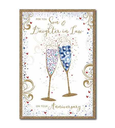 Son & Daughter In Law Anniversary Card