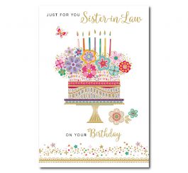 Sister In Law Birthday Card