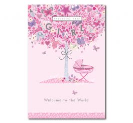 Baby Girl Birth Card