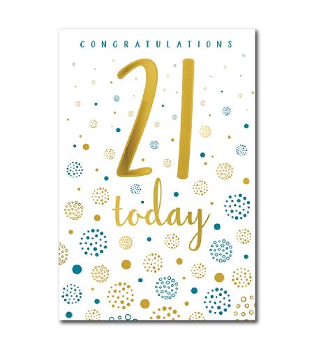 21st Birthday Card