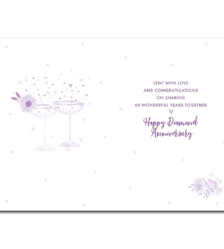 Diamond 60th Anniversary Card - Image 2