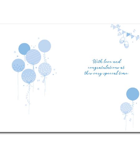 Baby Boy Birth Card - Image 2