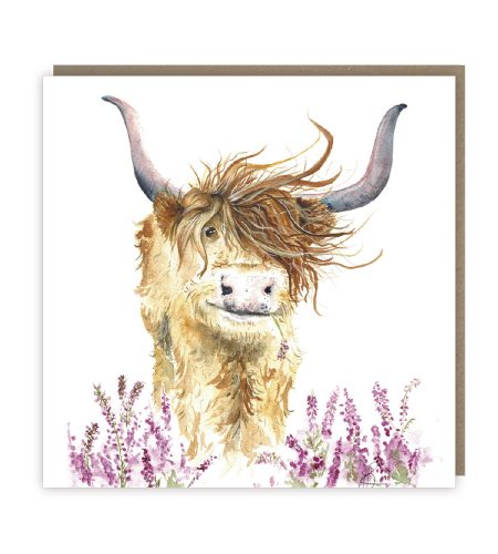 Highland Cow Blank Card
