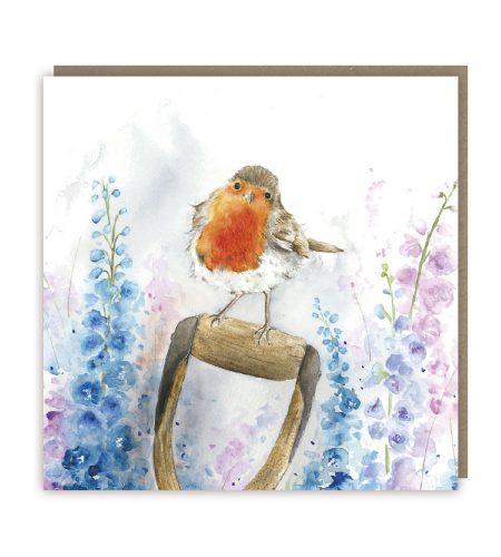 Rosey Robin Blank Card