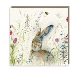 Spring Hare Blank Card