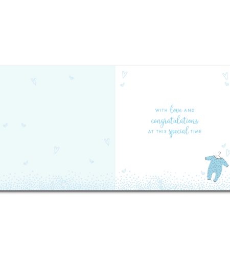 Baby Boy Birth Card - Image 2