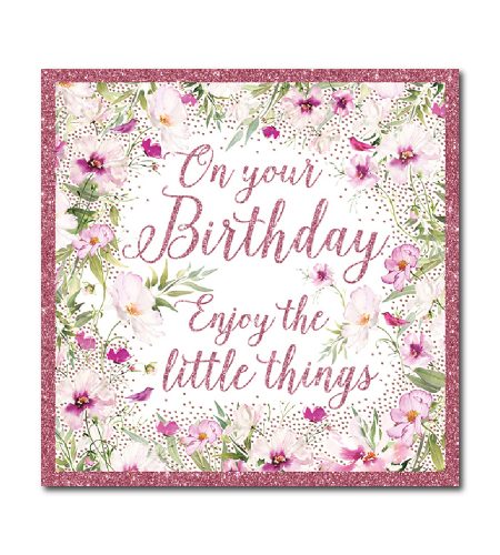 Glitter Birthday Card