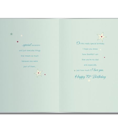 70th Birthday Dad Card - Image 2