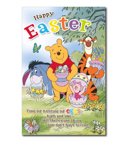 Winnie The Pooh Easter Card