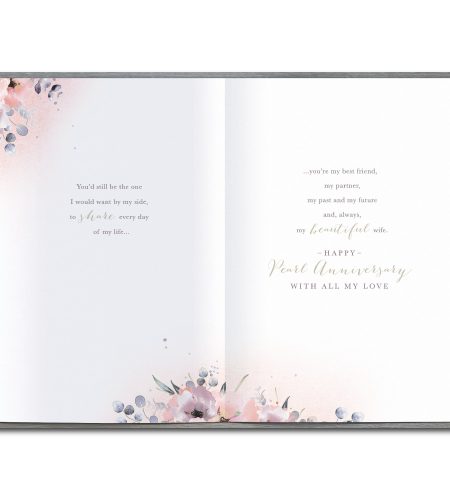 Wife Pearl 30th Anniversary Card - Image 3
