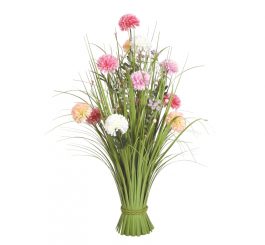 Carnation Faux Grass Bundle